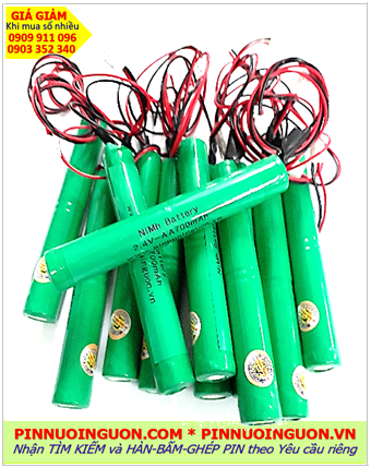 Pin sạc đèn Exit KENTOM 2.4v-AA700mAh, Pin đèn khẩn cấp thoát hiểm KENTOM 2.4v-AA700mAh chính hãng 